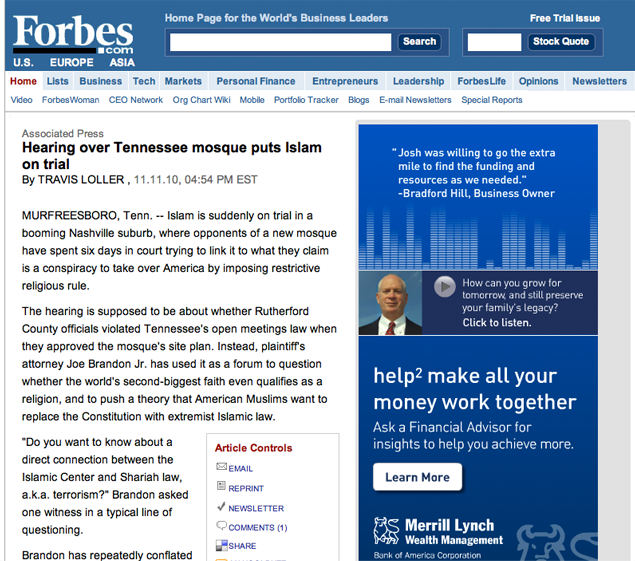 Forbes article