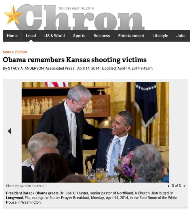 Hunter Obama Easter Prayer Breakfast 2014